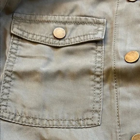 LOFT NWT Military Style Utility Jacket - Army Green Color - Picture 6 of 6